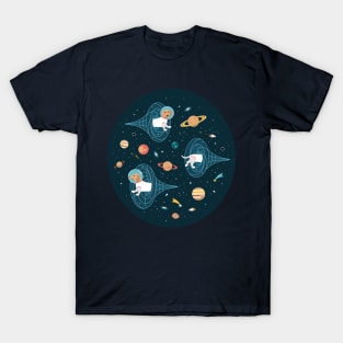 Dachshunds Space Travellers T-Shirt